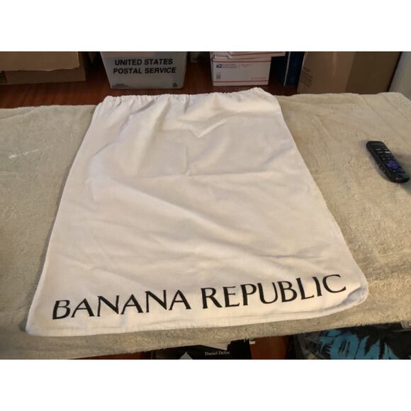 BANANA REPUBLIC White Sack Cotton Tote - Picture 1 of 4